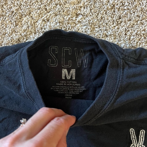 Mens medium, black scw t-shirt - Picture 2 of 3